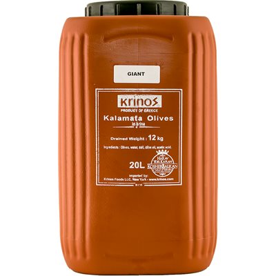 KRINOS Kalamata Olives - Giant 12kg