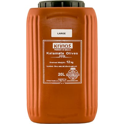 KRINOS Kalamata Olives - Large 12kg