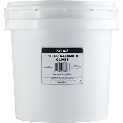 KRINOS Pitted Kalamata Olives 8lb