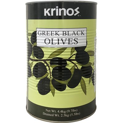 KRINOS Greek Black Olives 9.7lb tin KRINOS Greek Black Olives 9.7lb tin