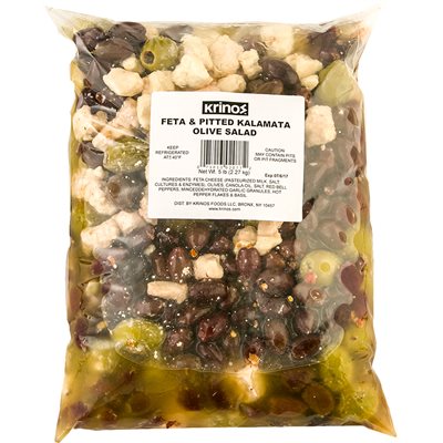 KRINOS Pitted Kalamata Olives & Feta Cheese 5lb