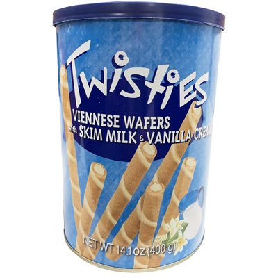 KRINOS Twisties Viennese Wafers - Vanilla 400g KRINOS Twisties Viennese Wafers - Vanilla 400g