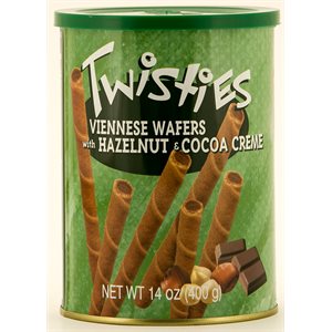 KRINOS Twisties Viennese Wafers - Hazelnut 400g