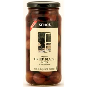 KRINOS Greek Black Olives 1lb