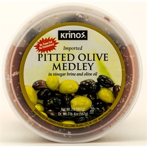 KRINOS Pitted Olive Medley 6/32oz cups