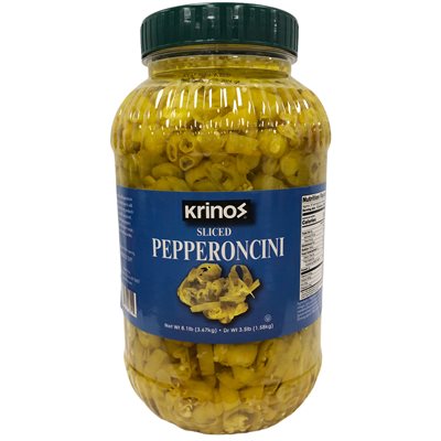 KRINOS Sliced Pepperoncini 1gal PET