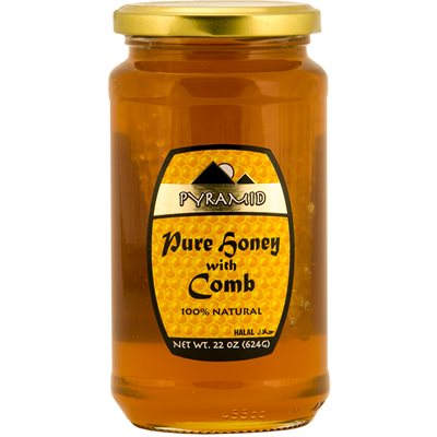 PYRAMID Honey with comb 624g