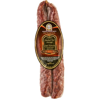 GEORGE'S Smoked Tea Sausage (Cajna Kobasica) Appr 20lb GEORGE'S Smoked Tea Sausage (Cajna Kobasica) Appr 20lb