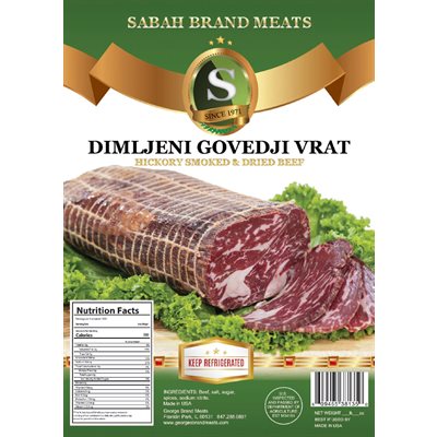 SABAH Smoked Beef Neck (Dimljeni Govedji Vrat) Appr 20lb SABAH Smoked Beef Neck (Dimljeni Govedji Vrat) Appr 20lb