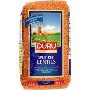DURU Split Red Lentils (Kirmizi Mercimek) 10kg