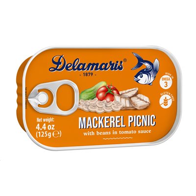 DELAMARIS Picnic Mackerel Salad 125g tin DELAMARIS Picnic Mackerel Salad 125g tin