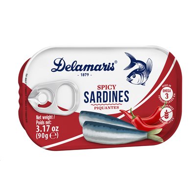 DELAMARIS Spicy Sardines 90g tin DELAMARIS Spicy Sardines 90g tin