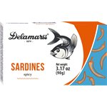 Delamaris Sardines Spicy in Sunflower Oil 32/90g