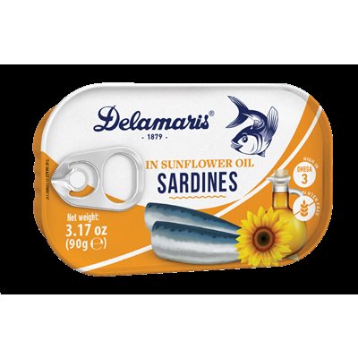 Delamaris Sardines in Sunflower Oil 90g