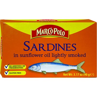 MARCO POLO Smoked Sardines in Sunflower Oil 90g