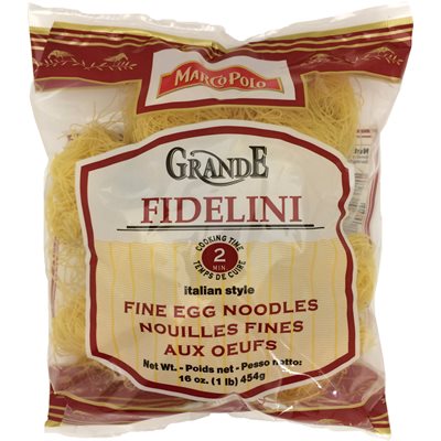 MARCO POLO Grande Fidelini Fine Egg Nest Noodles 1lb MARCO POLO Grande Fidelini Fine Egg Nest Noodles 1lb
