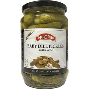 MARCO POLO Baby Dill Pickles with Garlic 24oz