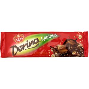 KRAS Dorina Chocolate with Chopped Hazelnuts 250g