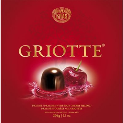KRAS Griotte Chocolate-Covered Cherries 204g