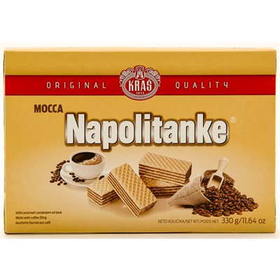 KRAS Napolitanke Mocca Wafers 330g KRAS Napolitanke Mocca Wafers 330g