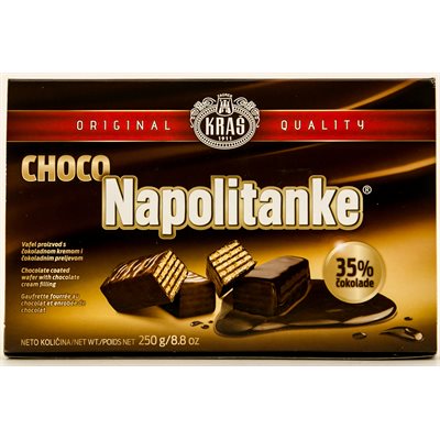 KRAS Napolitanke Chocolate Covered Wafers 250g KRAS Napolitanke Chocolate Covered Wafers 250g