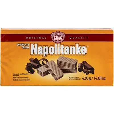 KRAS Napolitanke Blok Chocolate Cream Wafers 420g