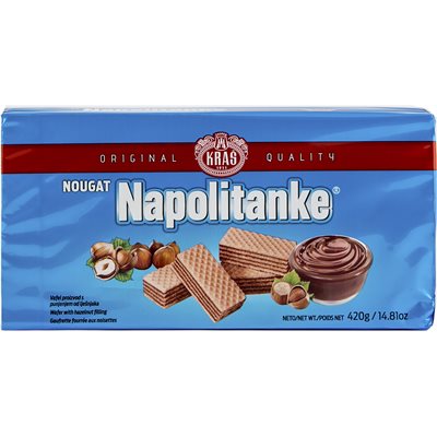 KRAS Napolitanke Nougat Wafers 420g KRAS Napolitanke Nougat Wafers 420g