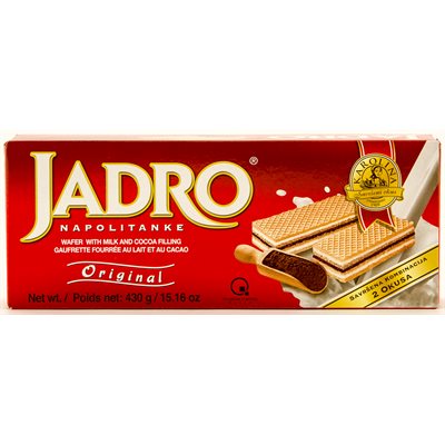 KRAS Karolina Jadro Milk & Cocoa Wafers 430g KRAS Karolina Jadro Milk & Cocoa Wafers 430g