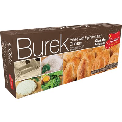 JAMI Classic Burek with Spinach & Cheese (Zeljanica) 600g JAMI Classic Burek with Spinach & Cheese (Zeljanica) 600g